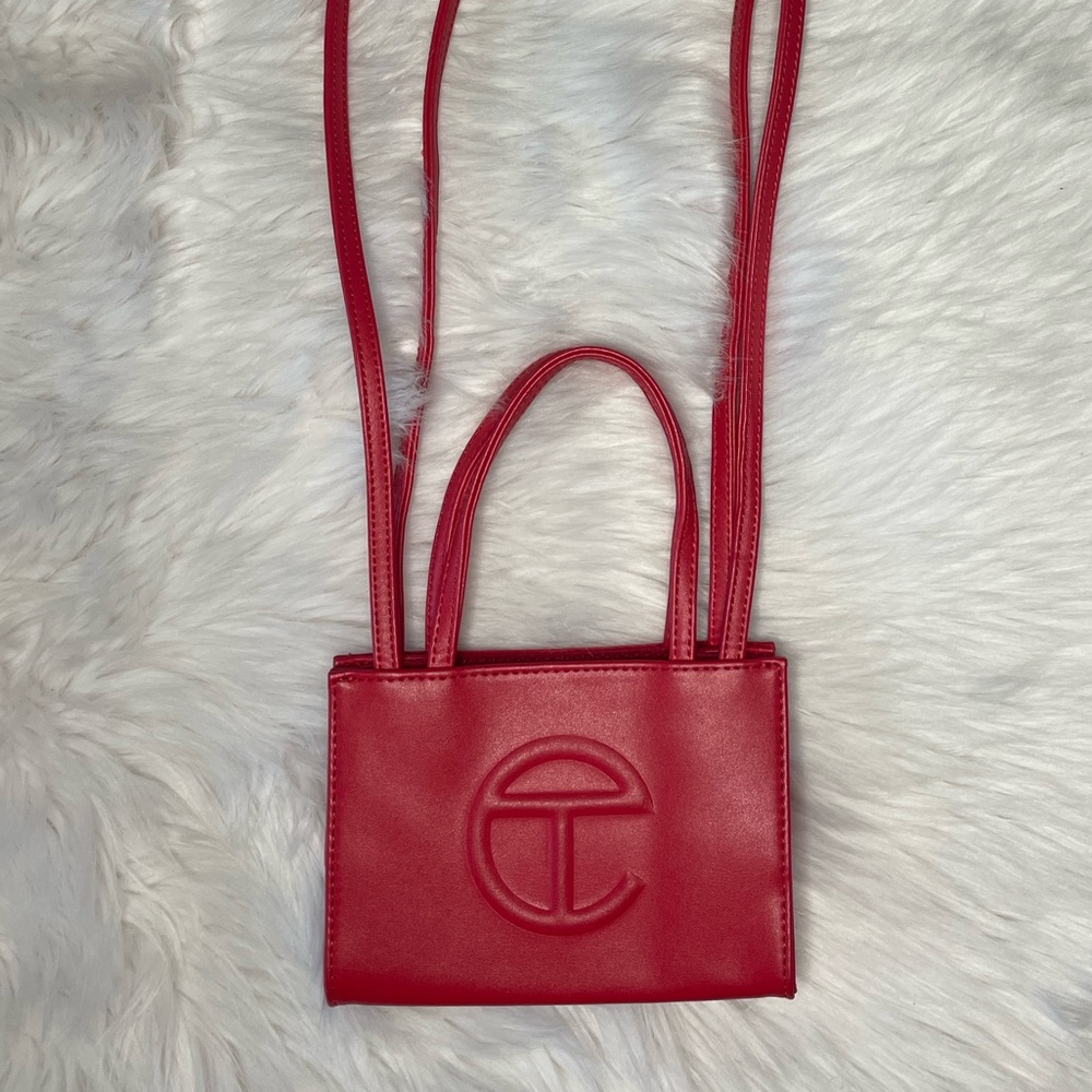 Small red telfar Bag